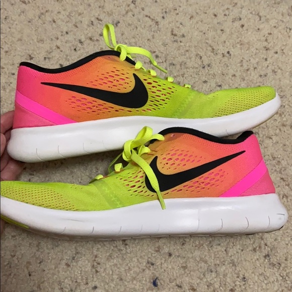 Neon ombré Nike free runs - Picture 3 of 5